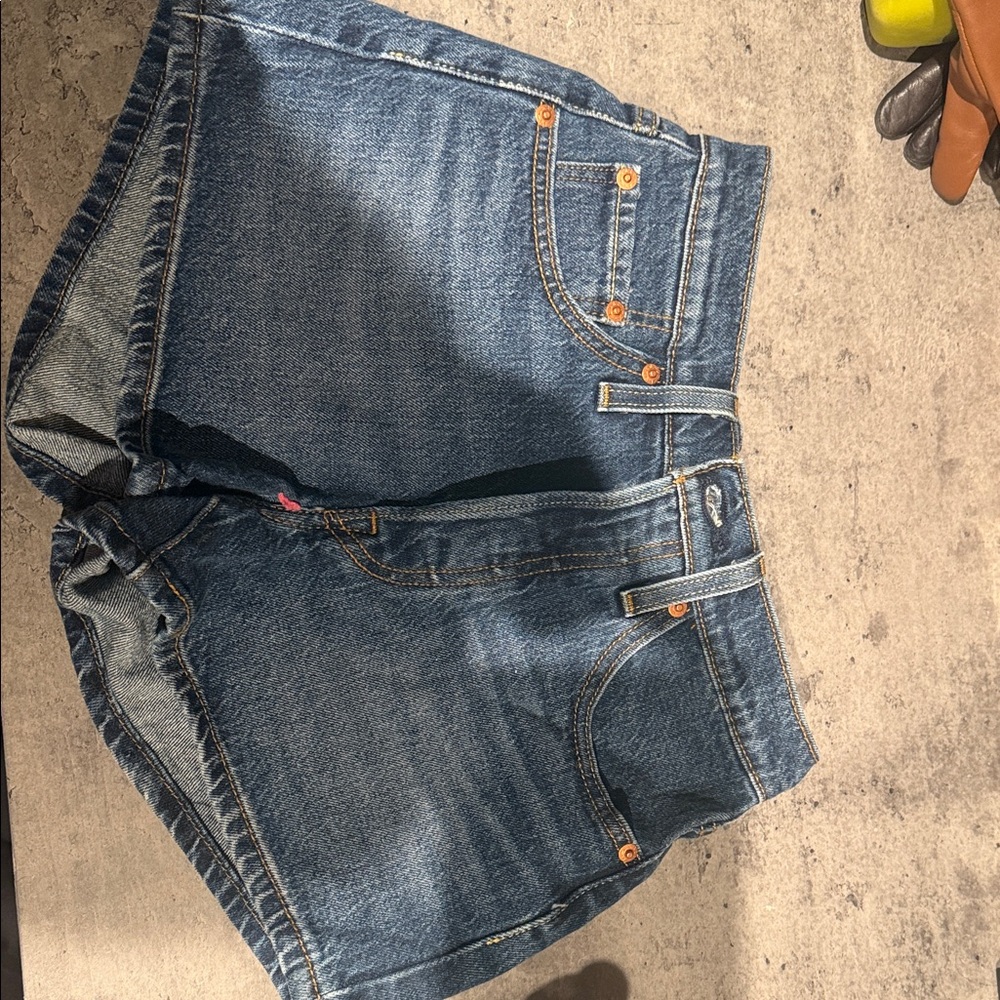 Women's Blue Denim Shorts LEVI 501